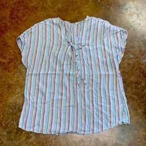 Multicolored striped blouse